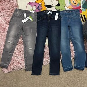 Girls Justice skinny jean bundle